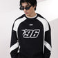 Black & White Racer Digit Sweatshirt