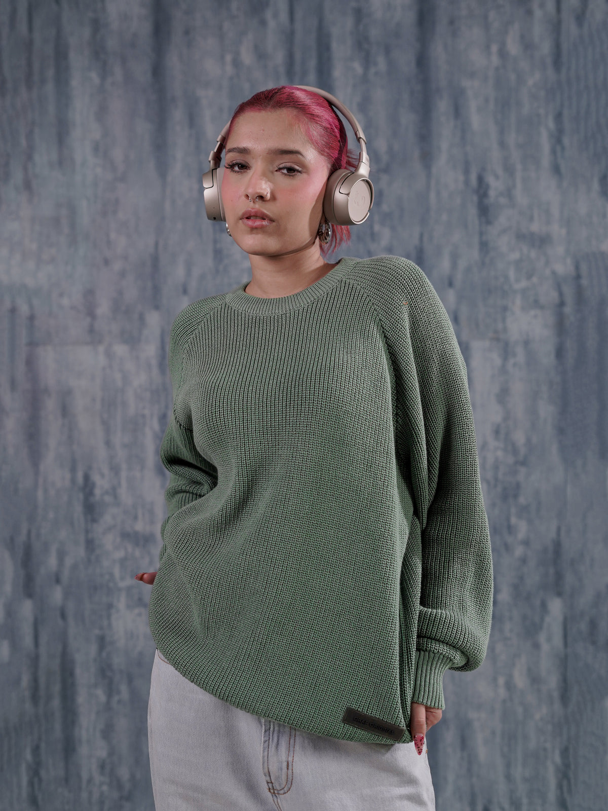 Matcha Green Knitted Sweater