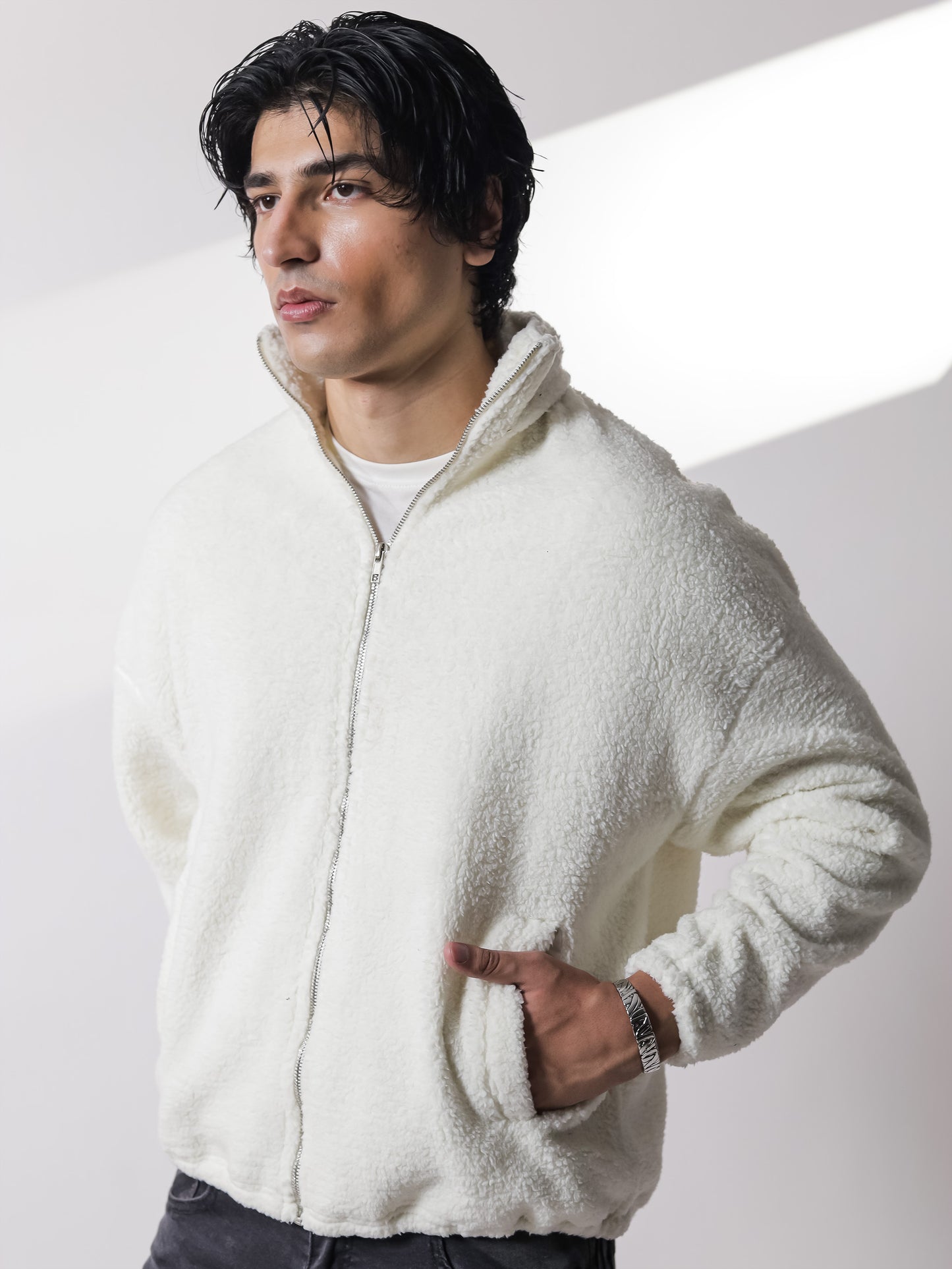 White Sherpa Jacket