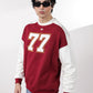 Maroon Digit Sweatshirt