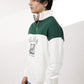 Beige & Green Quarter zipper