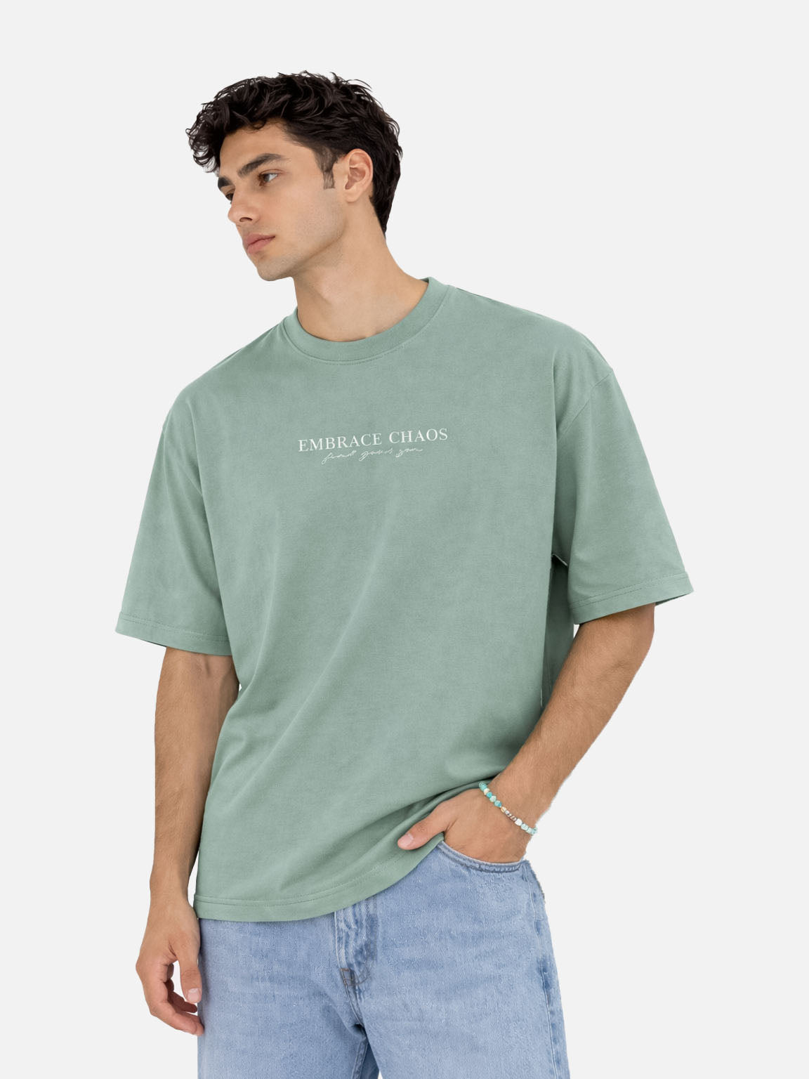 Mint Green Graphic Tee