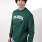 Green Oversize Graphic Sweatshirt