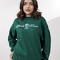 Royal Green Graphic Sweatshirt