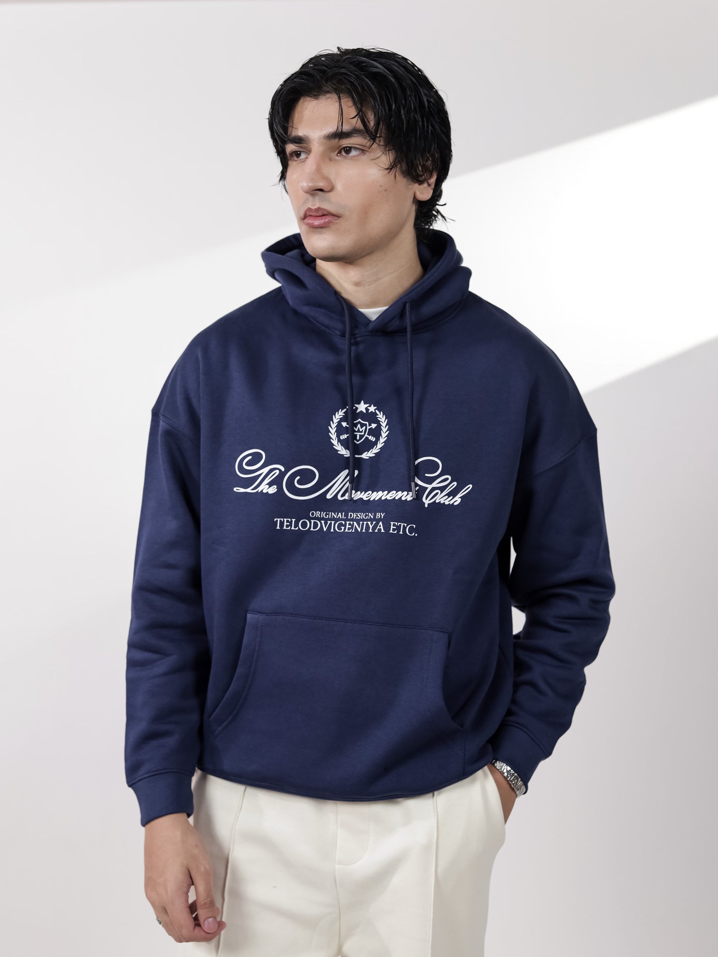 Navy Graphic Hoodie