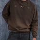 Brown Spray Wash Sweatshirt