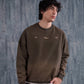 Brown Spray Wash Sweatshirt