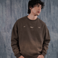 Brown Spray Wash Sweatshirt