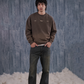 Brown Spray Wash Sweatshirt