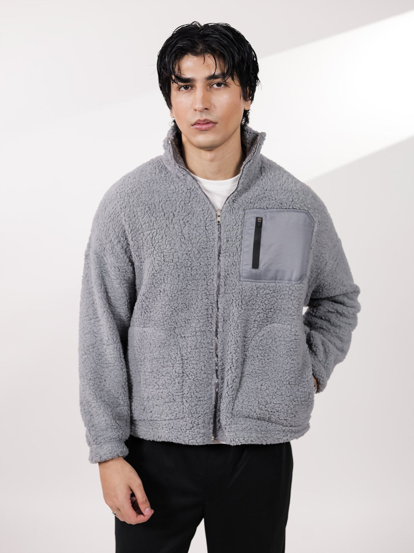 Grey Sherpa CO-Ord Set