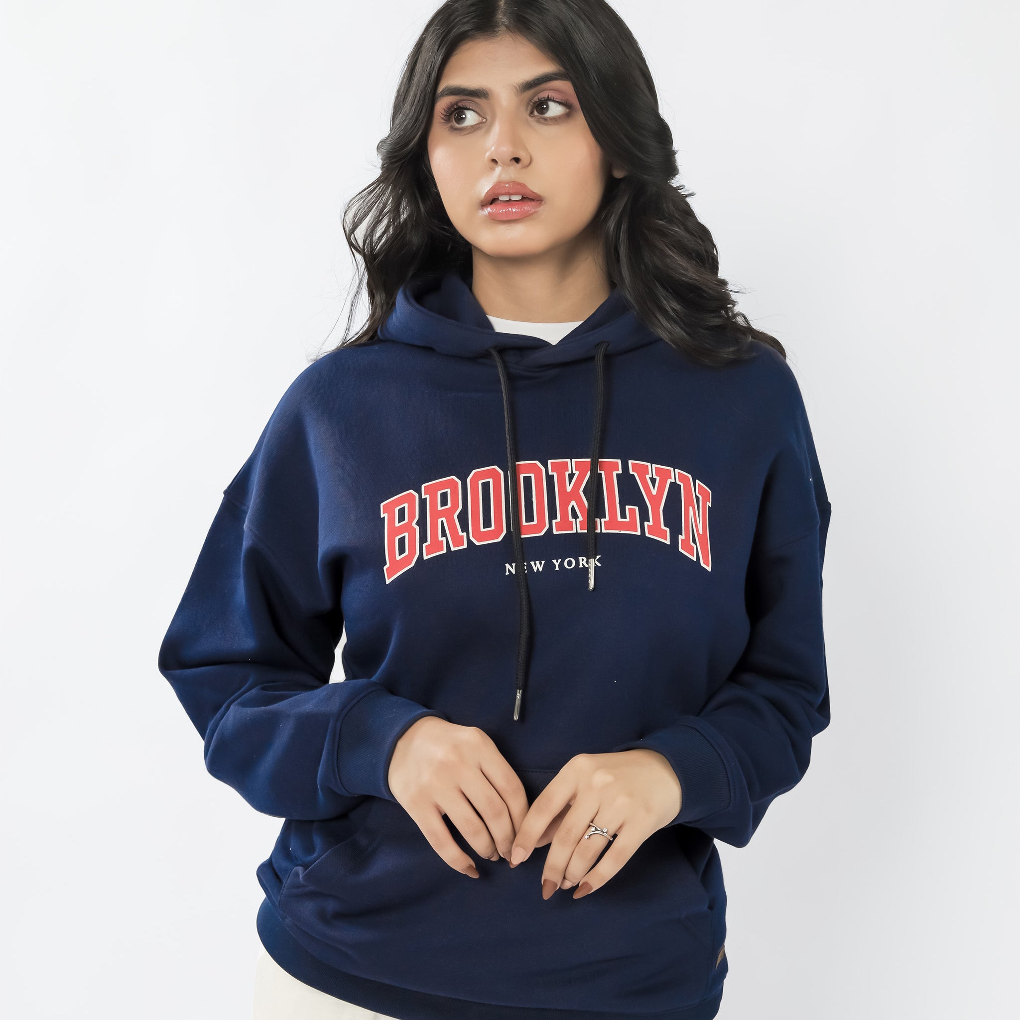 Navy Graphic Hoodie