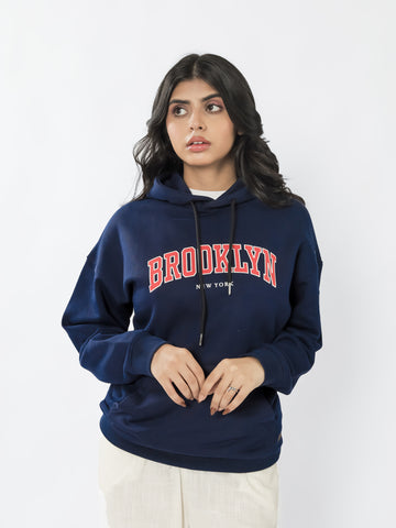 Navy Graphic Hoodie