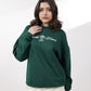 Royal Green Graphic Sweatshirt
