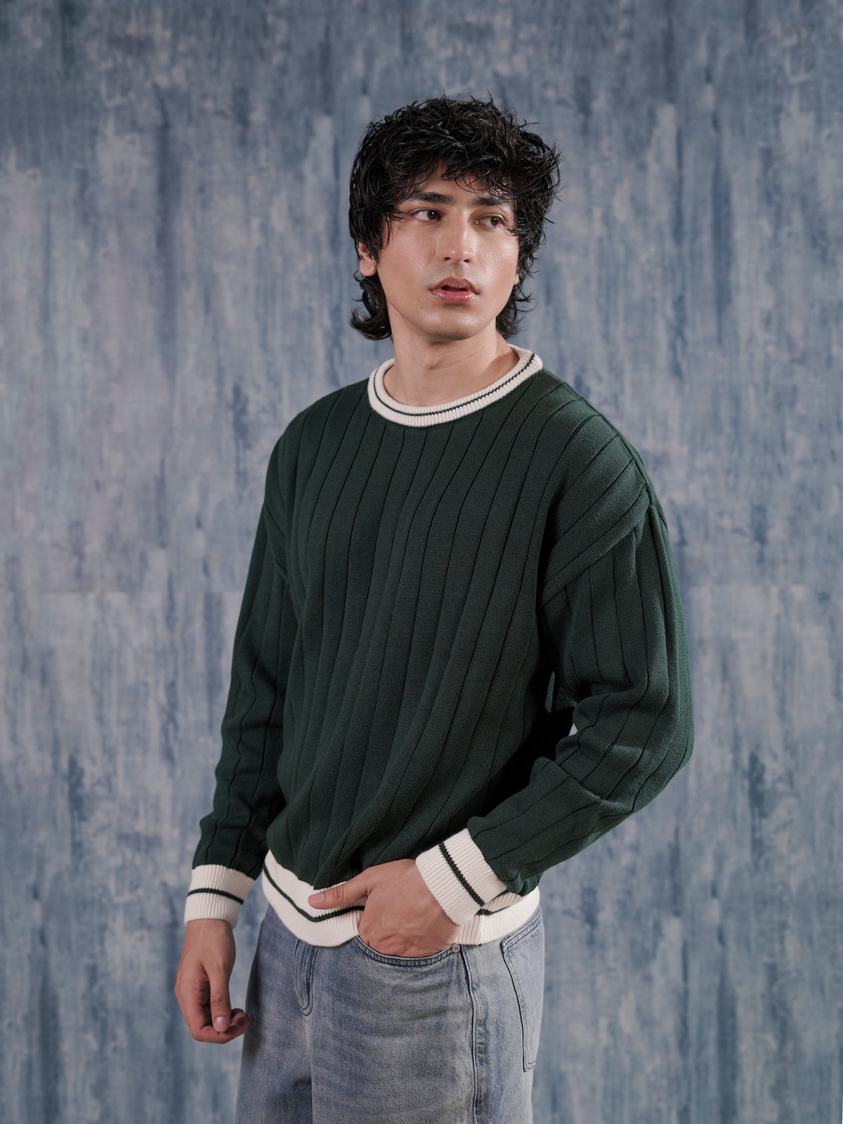 Green Knitted Sweater