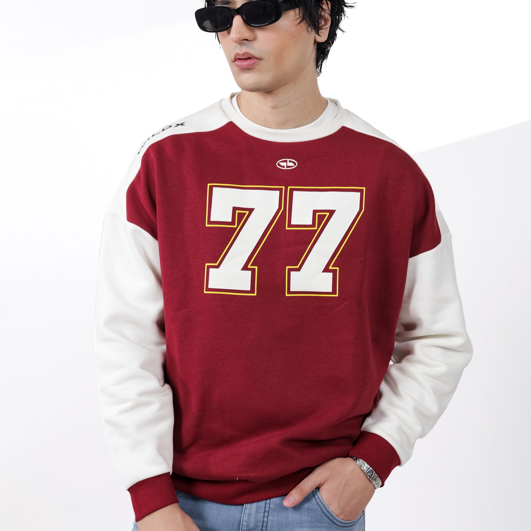 Maroon Digit Sweatshirt