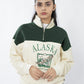 Beige & Green Quarter Zipper