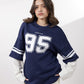 Navy Under Sleeve Sweatshirt