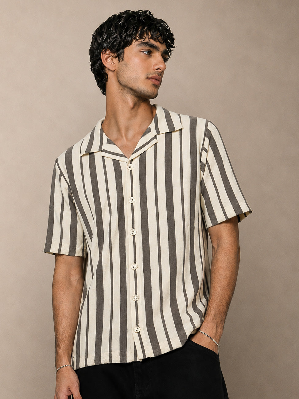 Taupe Flow Shirt