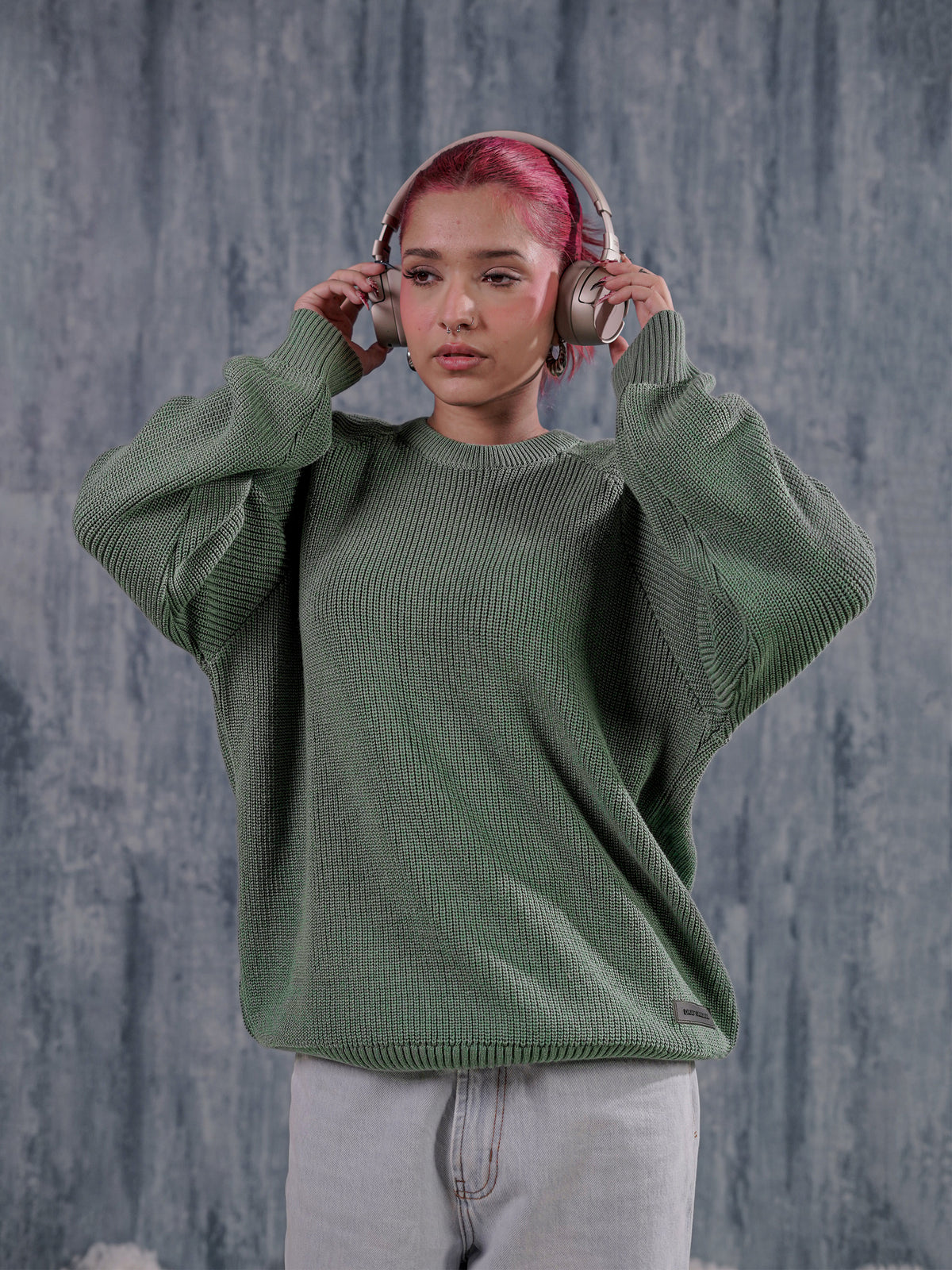 Matcha Green Knitted Sweater
