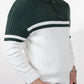 Green & Off White Sweater