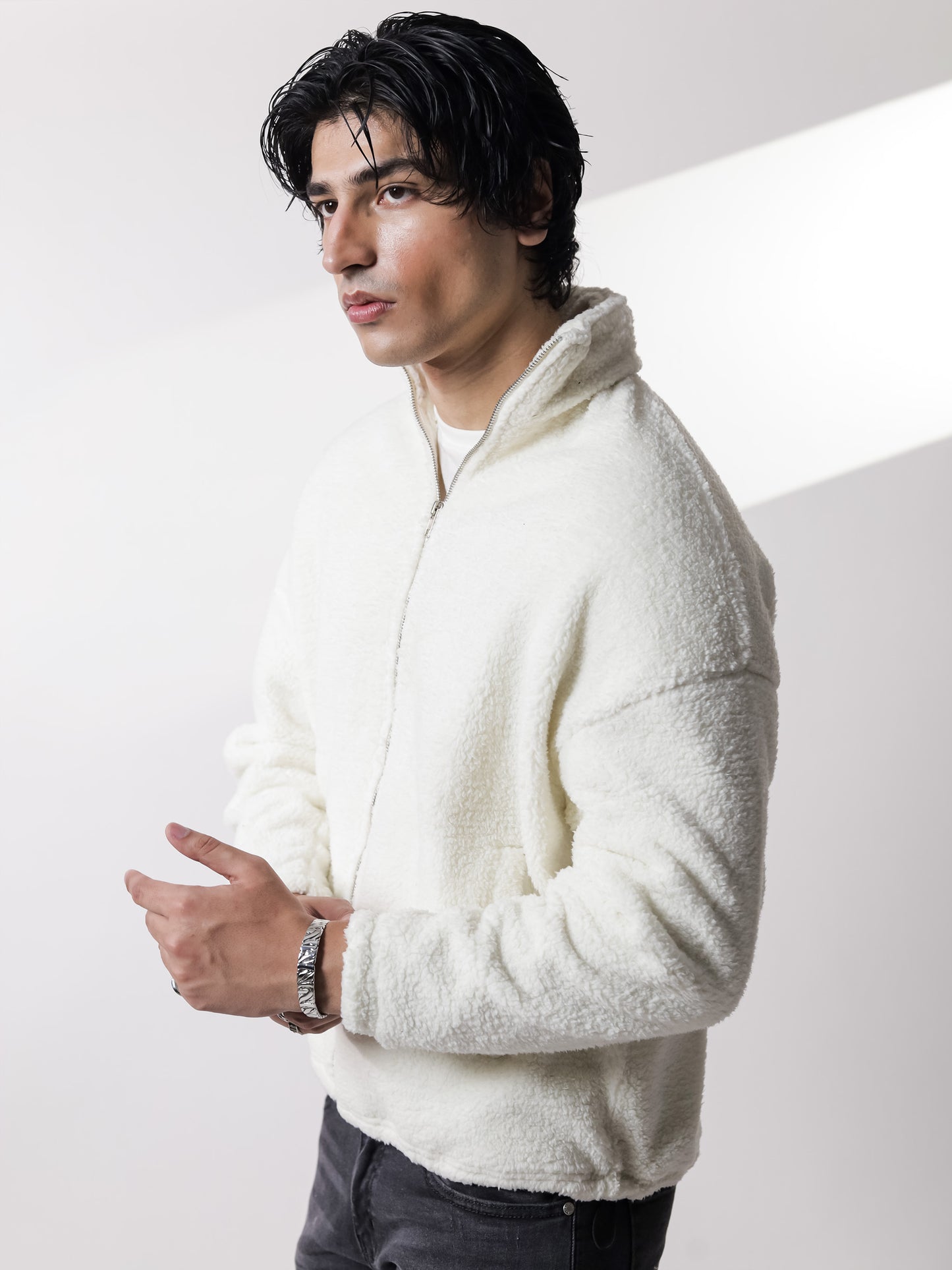 White Sherpa Jacket