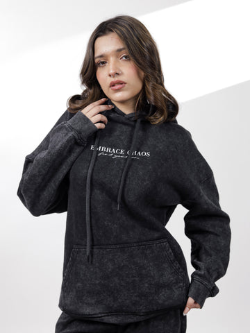 Acid Wash Graphic Hoodie