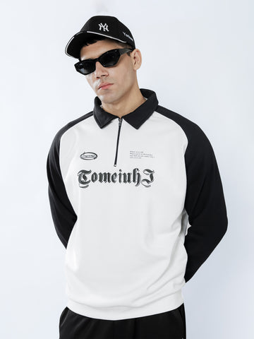 Black & White Quarter Zipper