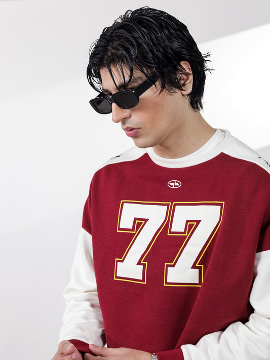 Maroon Digit Sweatshirt
