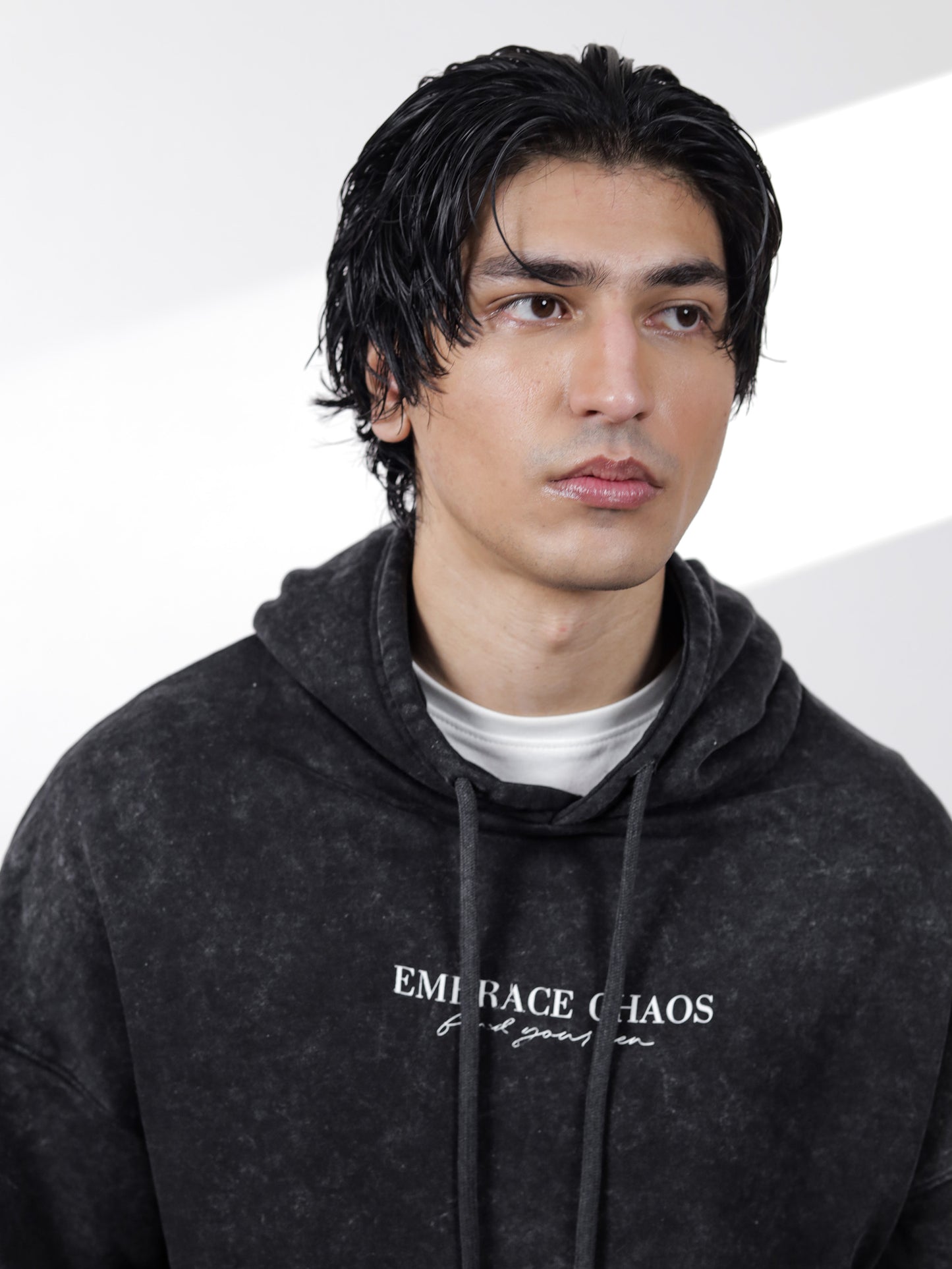 Acid Wash Graphic Hoodie