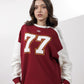Maroon Digit Sweatshirt