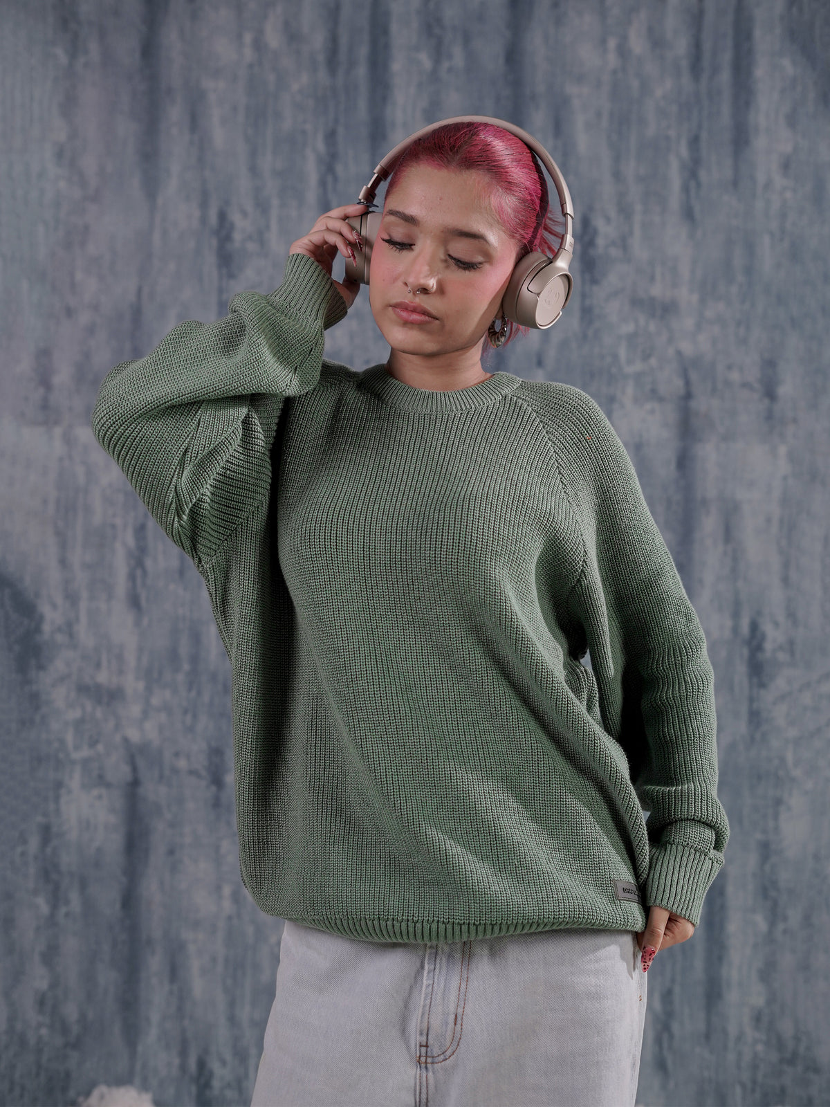 Matcha Green Knitted Sweater