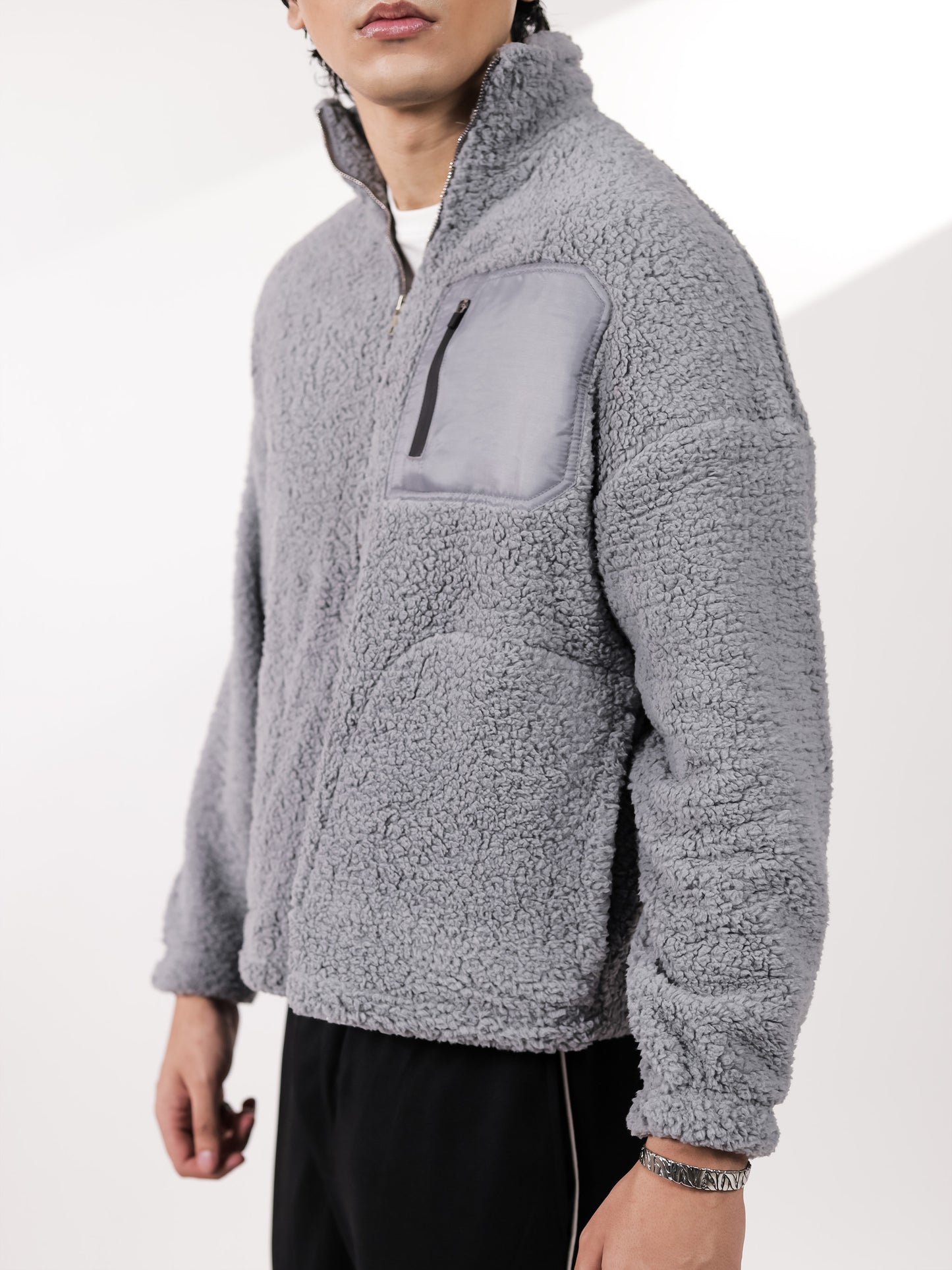 Grey Sherpa Jacket
