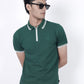 Green Zipper Polo
