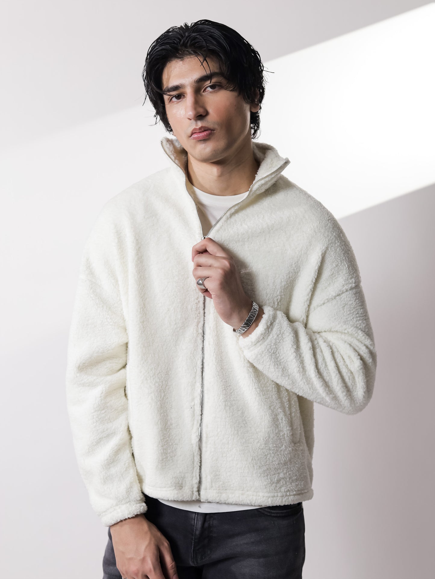 White Sherpa Jacket