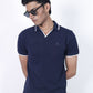 Navy V Placket Polo Shirt