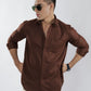 Brown Button Down Shirt