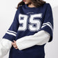 Navy Under Sleeve Sweatshirt