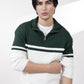 Green & Off White Sweater