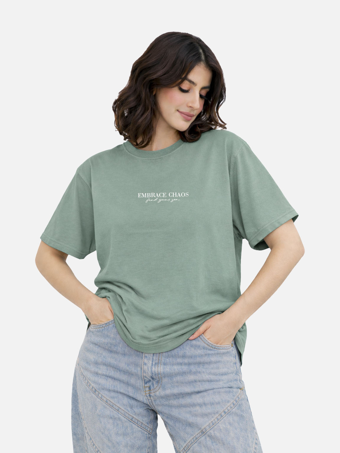 Mint Green Graphic Tee