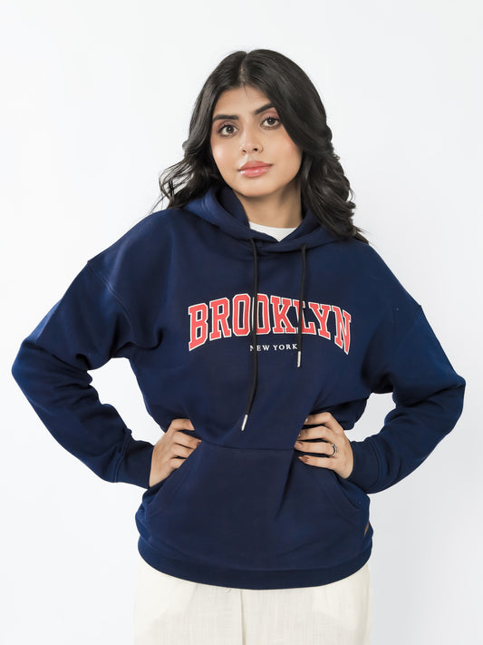 Navy Graphic Hoodie