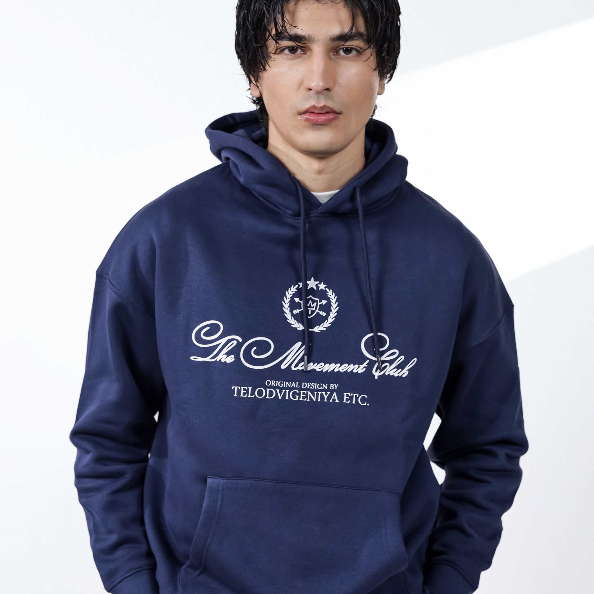 Navy Graphic Hoodie