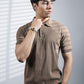 Brown Ribbed Polo