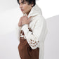 Brown & beige Hoodie
