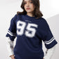 Navy Under Sleeve Sweatshirt