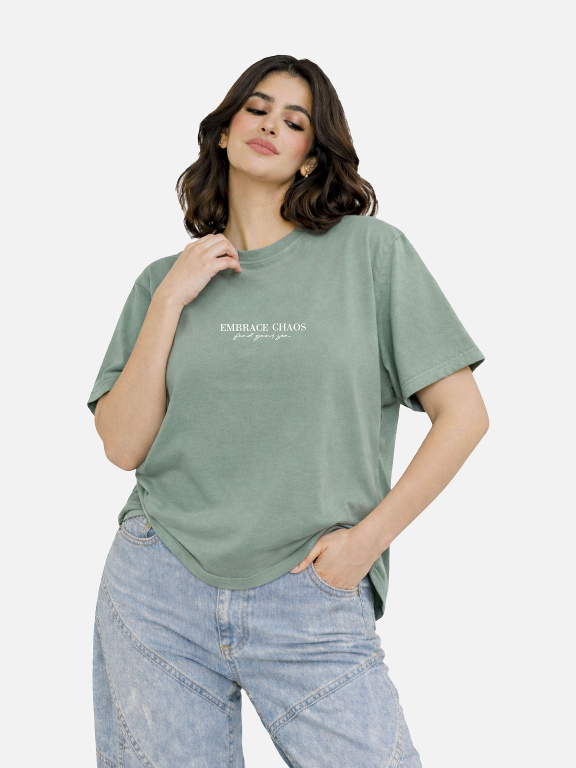 Mint Green Graphic Tee