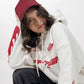 Off White Fire Graphic Hoodie