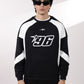 Black & White Racer Digit Sweatshirt