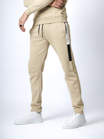 Beige Panel Trouser