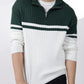 Green & Off White Sweater