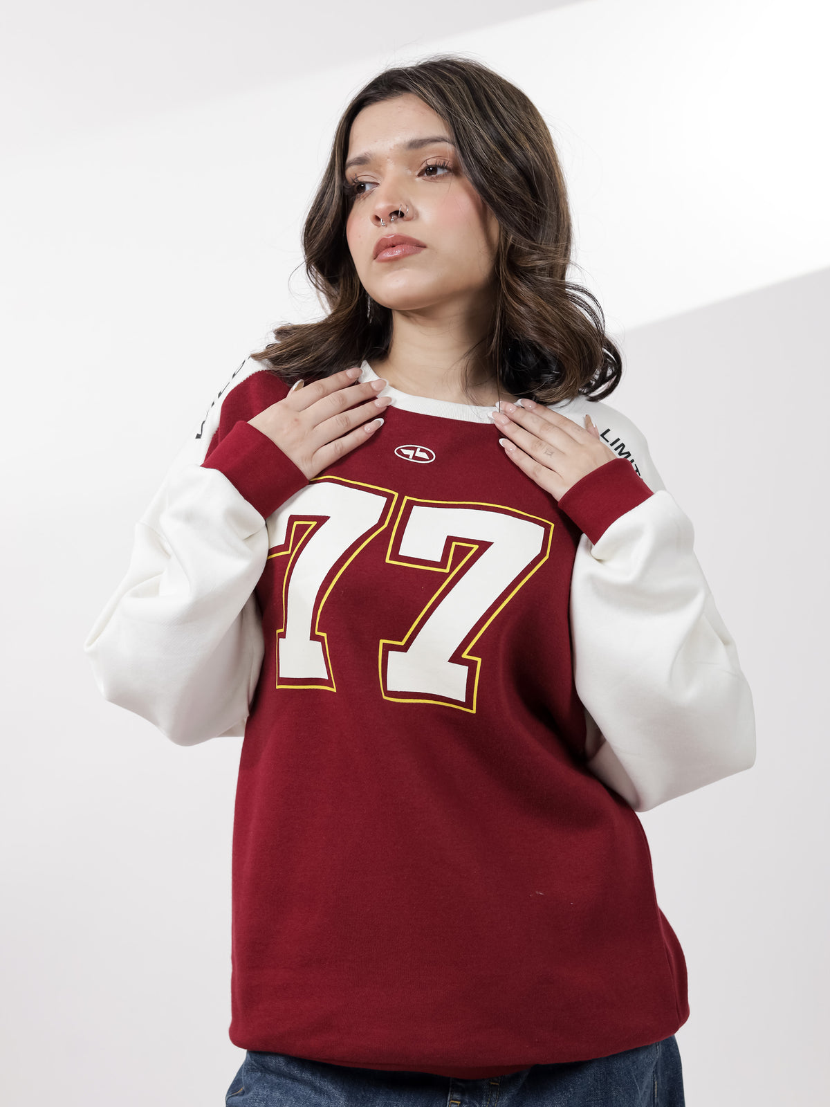 Maroon Digit Sweatshirt